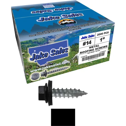 Vista 226 de TORNILLOS PARA TECHOS DE METAL #14: (250) Tornillos x 1" ABC GRIS Tornillo para techo de chapa metálica con cabeza hexagonal y arandela.