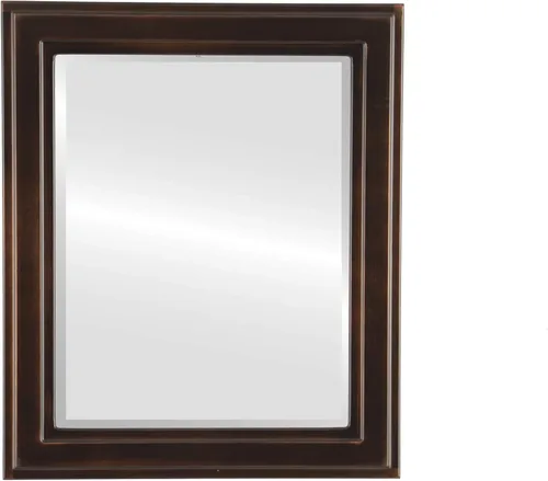 Vista 27 de OVALCREST Espejo de pared biselado rectangular para decoración del hogar, estilo Wright - Oro champán - Dimensiones exteriores de 16 x 20 pulgadas