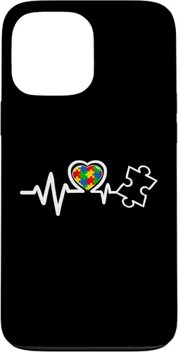 Vista 24 de Heart Puzzle Piece Heartbeat Cool Autism Awareness Case for iPhone 16
