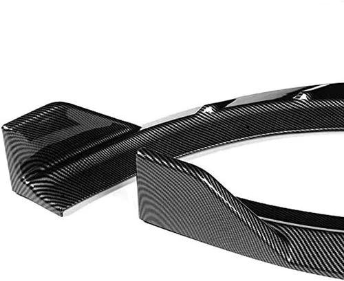 Vista 3 de PU/531/PCF RA-StyleCarbon Fiber Print Front Bumper Body Kit Lip 3PCS Compaitble con cargador 2015-2021
