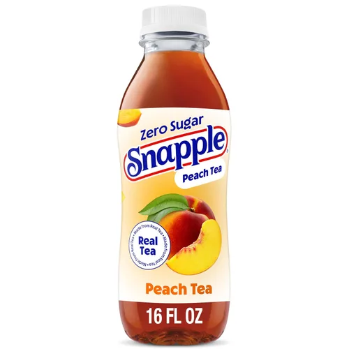Vista 16 de Snapple Té de melocotón, botella de plástico reciclada de 16 onzas líquidas, paquete de 12
