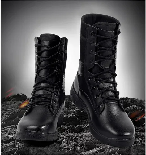 Vista 5 de Botas tácticas para hombre, botas de combate ligeras, botas de trabajo duraderas, botas de desierto