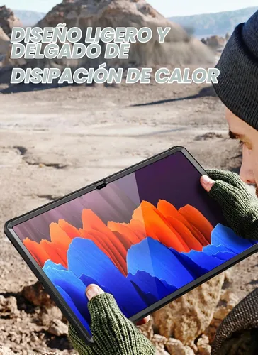 Vista 6 de SUPCASE Funda para Samsung Galaxy Tab S10 / S9 / S8 Ultra con soporte Protector de pantalla integrado, soporte para bolígrafo S, cubierta resistente