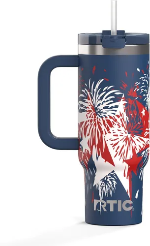 Vista 41 de RTIC Vaso Tumbler de Viaje por Carretera de 30 oz con Doble Pared Revestido de Cerámica Aislado Taza Portátil de Café de Viaje de Acero Inoxidable