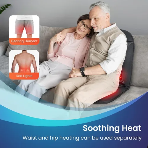 Vista 3 de COMFIER Masajeador de pies con calor y vibración masajeador de espalda para silla