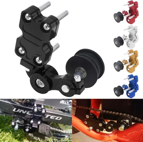 Vista 4 de Windance Ajustador Tensor de cadena para motocicleta Chopper ATV (negro) Self-adjusting torsion spring compensates chain stretch.Maintains correct