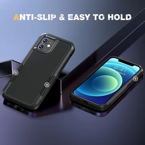 Vista 8 de Diaclara Funda diseñada para iPhone 12/iPhone 12 Pro, [con protector de pantalla de privacidad] [antiespía]
