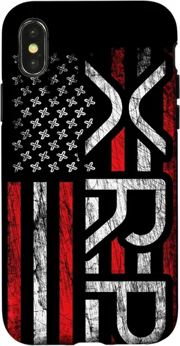 Vista 5 de iPhone 16 XRP Crypto - XRP criptomoneda - Bandera americana - Funda XRP