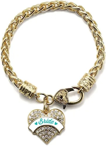 Vista 184 de Inspired Silver - Pulsera de plata con dije de corazón pavé con circonitas cúbicas