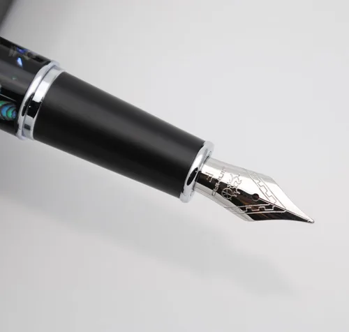 Vista 3 de JINHAO 8802 Pluma estilográfica F (tallado de concha - 2)