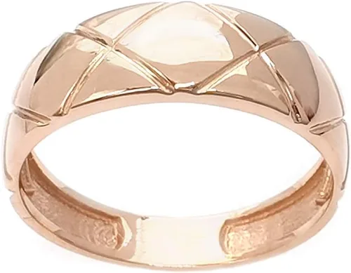 Vista 6 de Anillo Capitoné de cúpula pequeña para mujer en oro macizo de 9K, 14K y 18K, banda de oro Capitone, anillo de oro con textura, regalo único, regalo