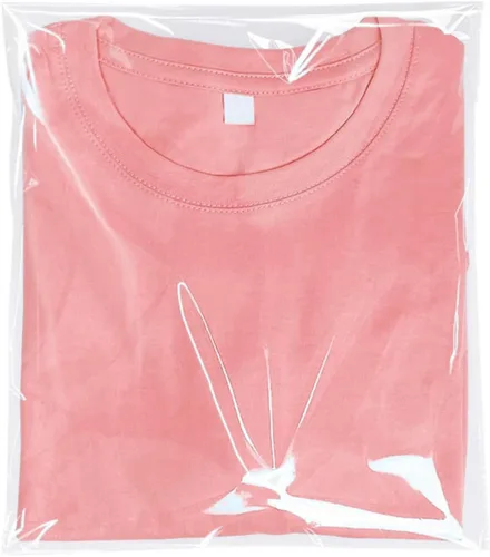 Vista 5 de 100 bolsas de plástico transparente (9 x 12 pulgadas) para embalaje, ropa y camisetas, bolsas de celofán autoadhesivas de embalaje fuerte