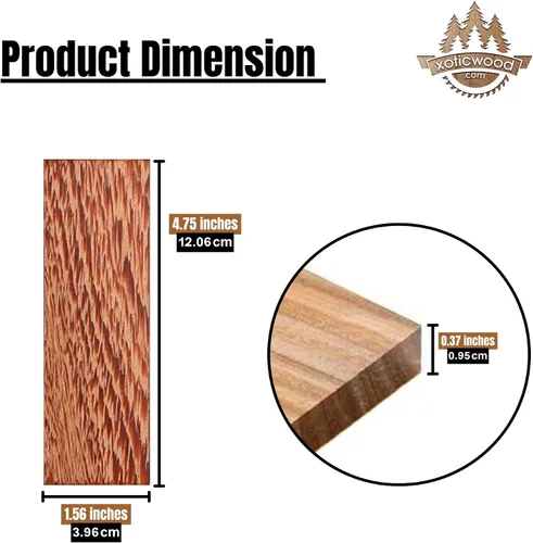 Vista 31 de IECAP LLC Paneles de madera a espejo de madera de palo negro africano para mango de cuchillo – Materiales para mango de cuchillo – Escalas