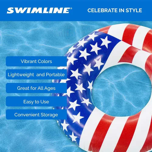 Vista 7 de Swimline Flotador de tubo de piscina Americana de 36