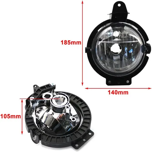 Vista 3 de 2 unids parachoques delantero conducción niebla luces sin bombilla para BMW Mini R55 R56 R57 R58 R59 2006-2014