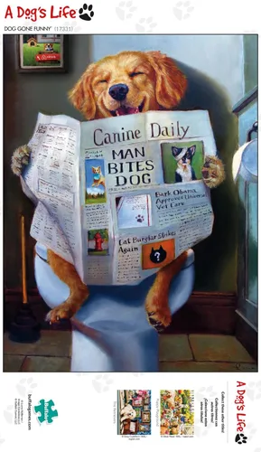 Vista 4 de Buffalo Games - Dog Gone Funny - Rompecabezas de 750 piezas, multicolor, 23.6 in de largo x 17.7 in de ancho Tamaño acabado: 24 x 18 pulgadas