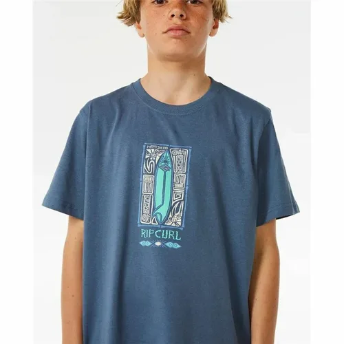 Vista 5 de Camiseta de Manga Corta Infantil Rip Curl Lost Island Azul