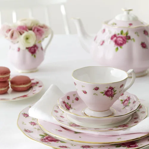 Vista 2 de Royal Albert New Country Roses - Juego de 5 piezas, color rosa