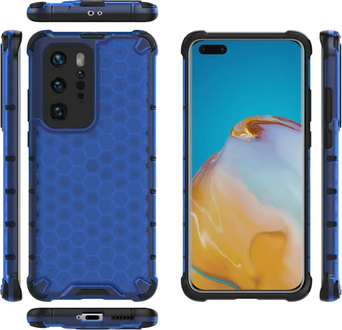 Vista 97 de Pzwoxukhov Funda compatible con Huawei Nova 3i, compatible con Huawei P Smart+ 2018 Honeycomb Anti-Drop Shock-Absorbing Case Negro