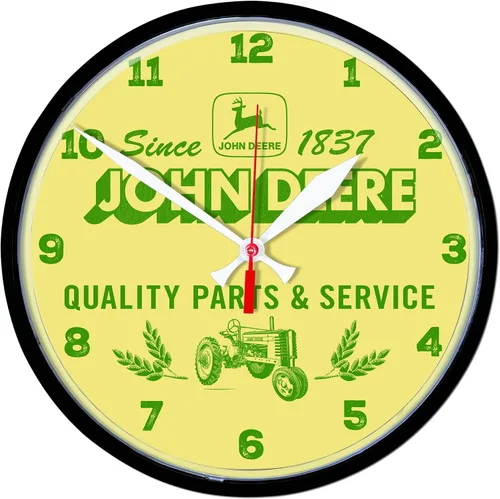 Vista 5 de Reloj de pared redondo 12.75" John Deere Construcción