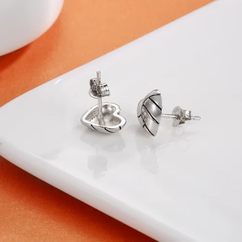 Vista 4 de 925 Sterling Silver Heart Volleyball Basketball Softball Baseball Stud Earrings Hypoallergenic Jewelry Gifts for Women Teen Girls Players