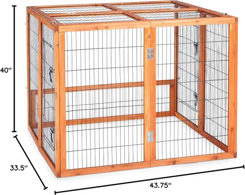 Vista 3 de Prevue Hendryx 461PEN Pet Products - Corralito de juegos de conejo, grande