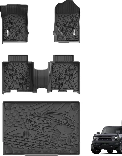Vista 17 de 3W Alfombrillas para Ford F-150 2015-2025 y F150 Lightning SuperCrew 2022-2025 (sin almacenamiento plano plegable), TPE para todo tipo de clima
