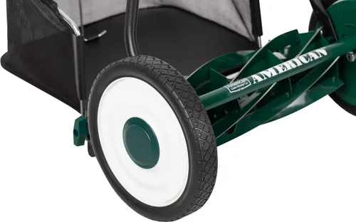 Vista 105 de American Lawn Mower Company 1204-14 Cortacésped de carrete de empuje de 4 hojas de 14 pulgadas, color rojo