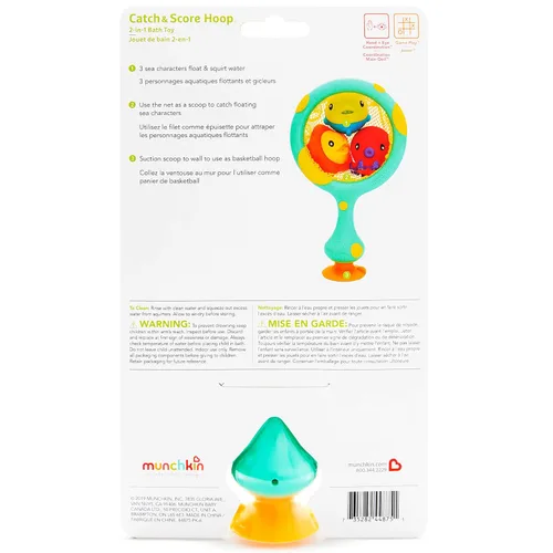 Vista 7 de Munchkin® Catch & Score Hoop™ - Juguete de baño para bebés y niños pequeños