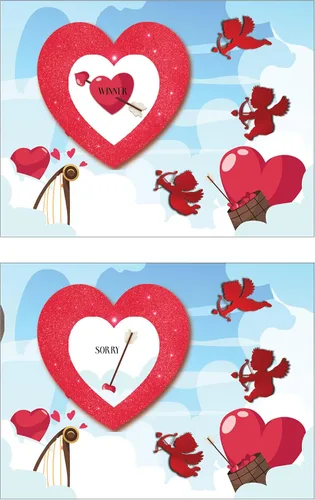 Vista 6 de My Scratch Offs Paquete de 26 tarjetas de San Valentín para rascar el corazón de Cupido, tarjetas de revelación de corazón de 3 x 4 pulgadas