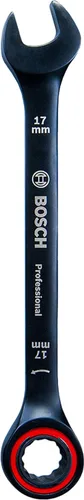 Vista 6 de Bosch Professional Llaves de anillo/extremo abierto con función de trinquete (0.315 in, acero al cromo vanadio) - Exclusivo de Amazon