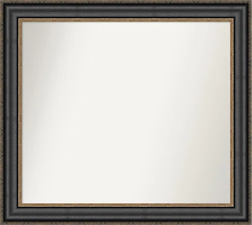 Vista 71 de Amanti Art Espejo personalizado, espejo de baño negro puente, espejo de pared o espejo de tocador de baño sobre el fregadero (26 x 26 pulgadas)