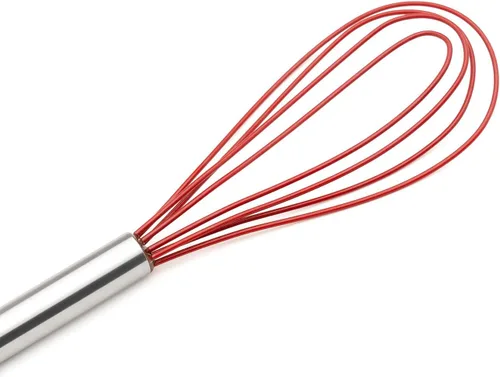 Vista 4 de Cuisipro Batidor plano de silicona de 10 pulgadas, rojo