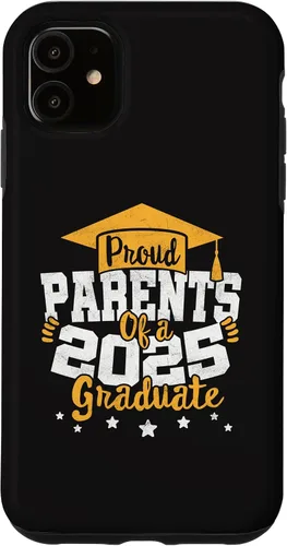 Vista 5 de iPhone 15 Parents of a 2025 Graduate Class Senior Graduation Grad 25 Case