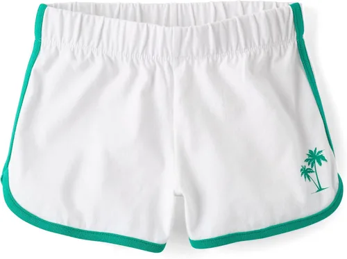 Vista 4 de The Children's Place Pantalones cortos de punto Dolphin para niña Negro/Púrpura/Rosa/Aqua paquete de 4