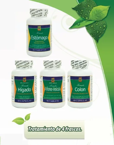 Vista 2 de Desintoxicador 4 Productos Para Limpiar Y Desintoxicar Colon, Rinones, Vesicula, Higado Y Estomago Como Lo Vio En Tv. por Nutrisalud Products
