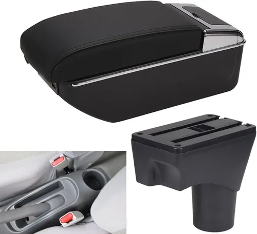 Vista 11 de Compatible con Caja de Almacenamiento de Brazo de Consola Central del Coche Nissan Sunny/March Micra K13/Nissan Versa Almera Sedan solamente/Nissan