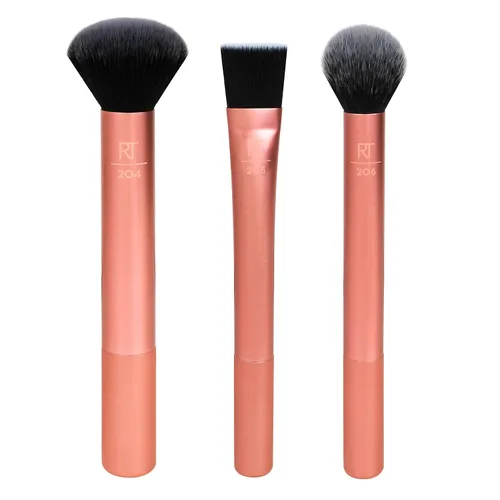 Vista 10 de Real Techniques Prep and Prime - Juego de brochas de maquillaje, ideal para exfoliar y aplicar imprimaciones, hidratantes y sueros, herramientas