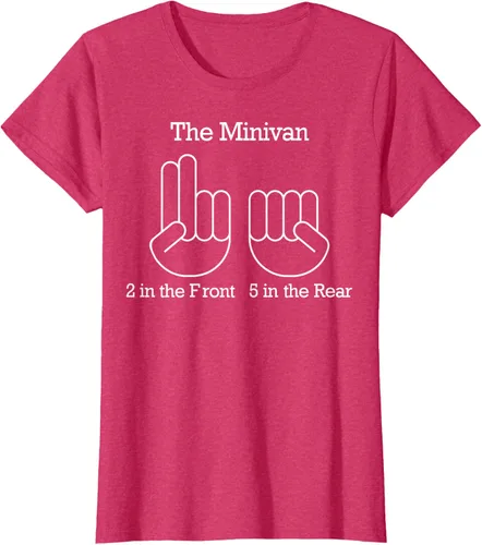 Vista 11 de The Minivan 2 In The Front 5 In The Rear Camiseta, Negro