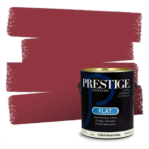 Vista 273 de Prestige Paints Pintura exterior e imprimación en uno, 1 galón, plano, coincidencia comparable de Valspar* Amber Rose*