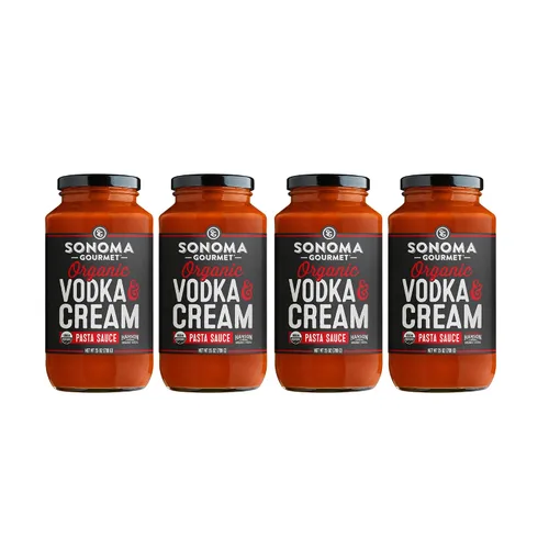 Vista 14 de Sonoma Gourmet Tomate cherry con salsa de pasta de albahaca USDA orgánico, sin OMG, sin gluten y sin azúcar añadido, hecho con ingredientes