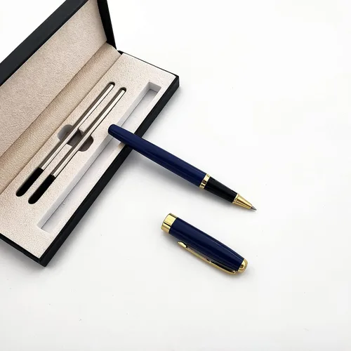 Vista 5 de NP Acoud - Bolígrafo de metal para oficina, bolígrafo de regalo de negocios con 2 recambios, caja de regalo de alta gama, bolígrafo de negocios