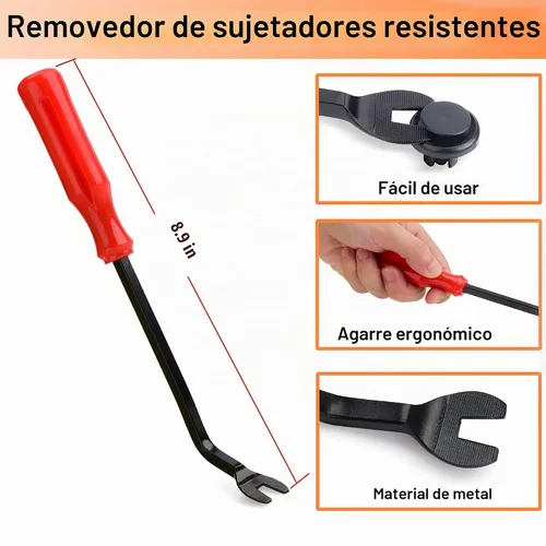Vista 3 de Clips de retención de automóvil, 1105 piezas, clips de retención de empuje de plástico para panel de puerta de automóvil, kit de clips de 28