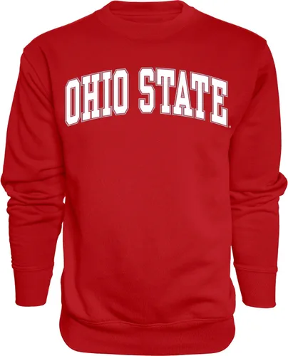 Vista 23 de Blue 84 NCAA sudadera de cuello redondo con arco y colores de equipo para hombre