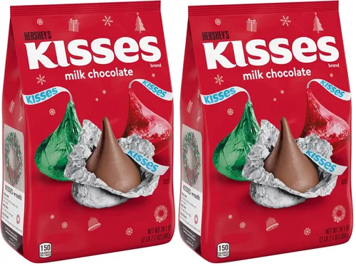 Vista 7 de Hershey's Kisses - Bolsa de Navidad de Chocolate con Leche, 34.1 onzas