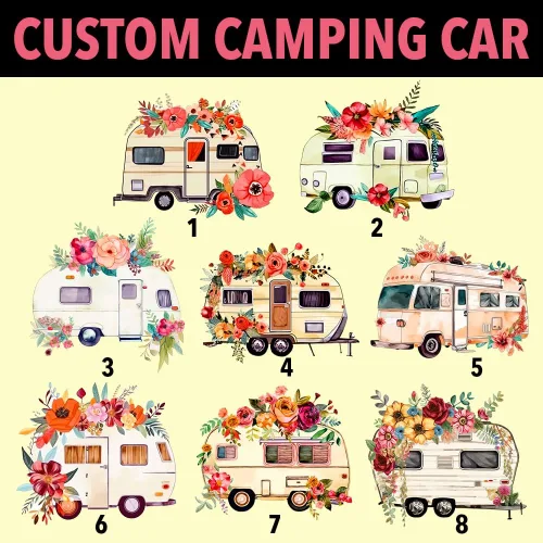 Vista 2 de Camisa de campamento personalizada para mujeres y hombres, camiseta a juego con nombre personalizado, para campista, regalos de campamento
