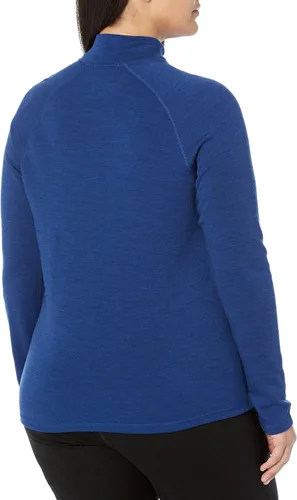 Vista 2 de Smartwool Capa base térmica clásica merino con cremallera de 14 Plus - Mujer