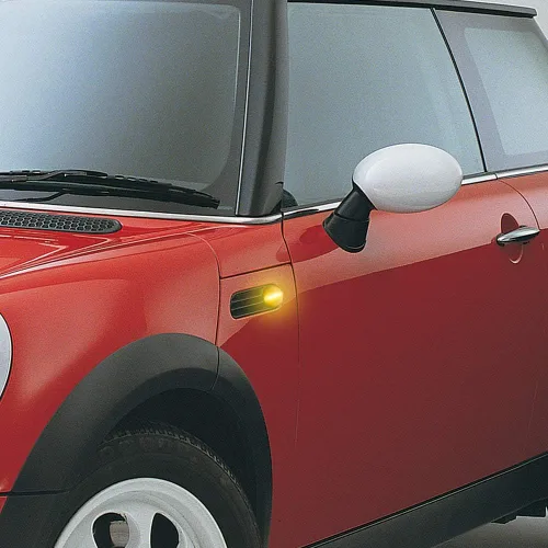Vista 3 de Gempro - Lámpara intermitente LED con marcador lateral para MINI Cooper R50 R52 R53 2002-2006, para guardabarros delanteros, lente ahumada, 2
