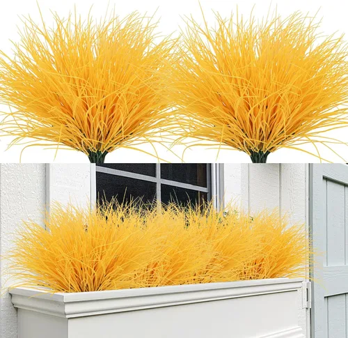 Vista 15 de RECUTMS Flores falsas negras otoño al aire libre vegetación decoración de Negro