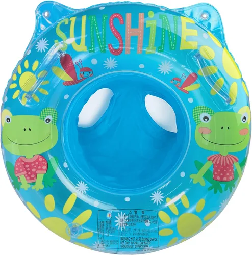 Vista 11 de Sealive Flotador de piscina infantil, anillo de natación para bebé con asiento para niños pequeños barco y doble asa, primeros flotadores de piscina